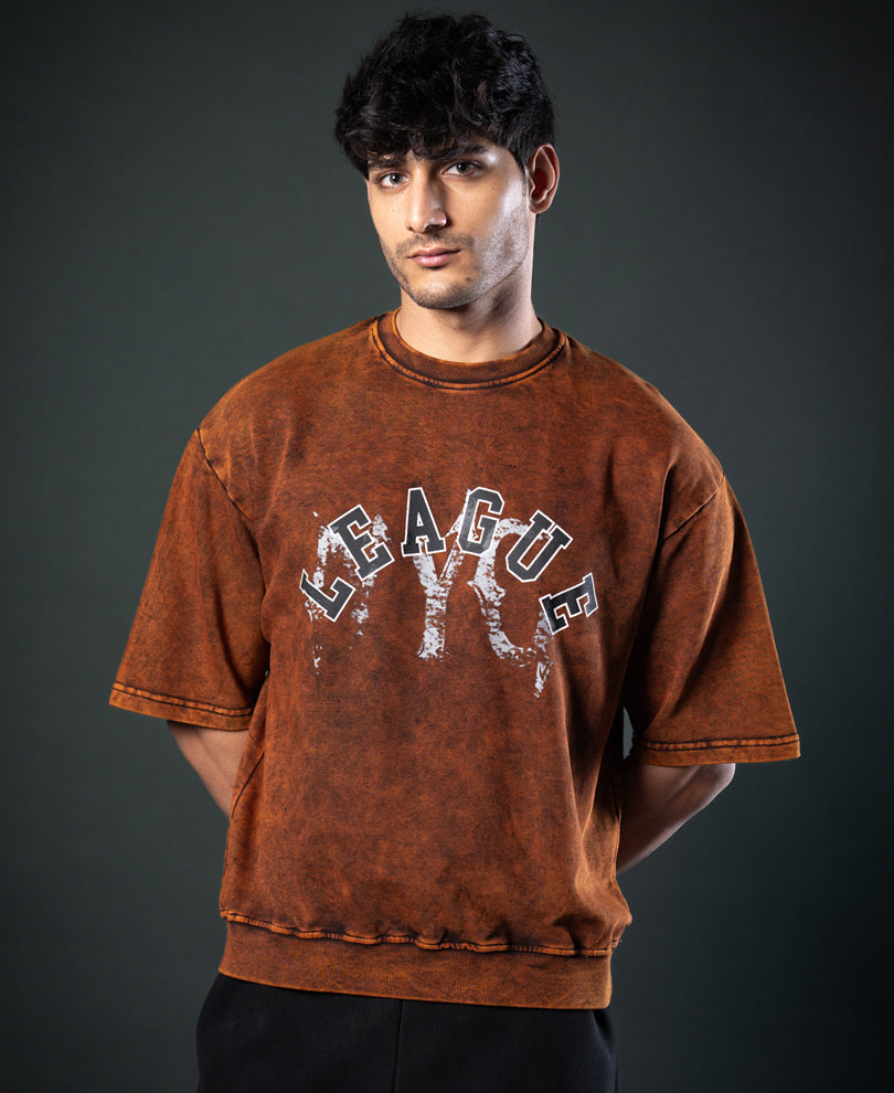 Brown Graphic T-Shirt 100% Cotton